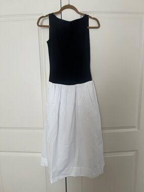 Ann Taylor Petite Mixed Media Boatneck Dress